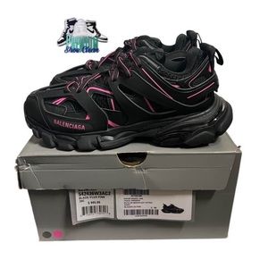 Balenciaga Track Runner Low Top Platform Sneakers Black Pink - US 9 WMNS